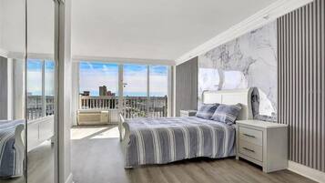 Condo, 1 Bedroom, Ocean View | In-room safe, desk, laptop workspace, blackout drapes