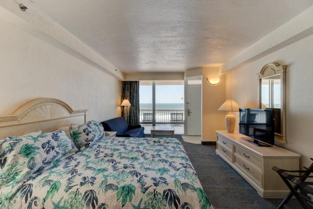 Appart'hôtel, 1 chambre, vue océan | Coffres-forts dans les chambres, bureau