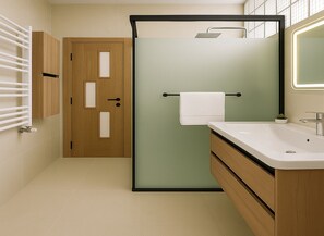 Apartment | Bathroom | Free toiletries, hair dryer, towels, soap
