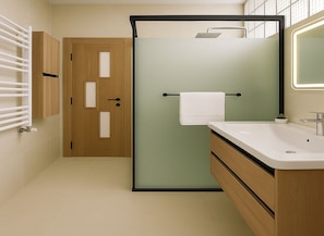 Apartment | Bathroom | Free toiletries, hair dryer, towels, soap