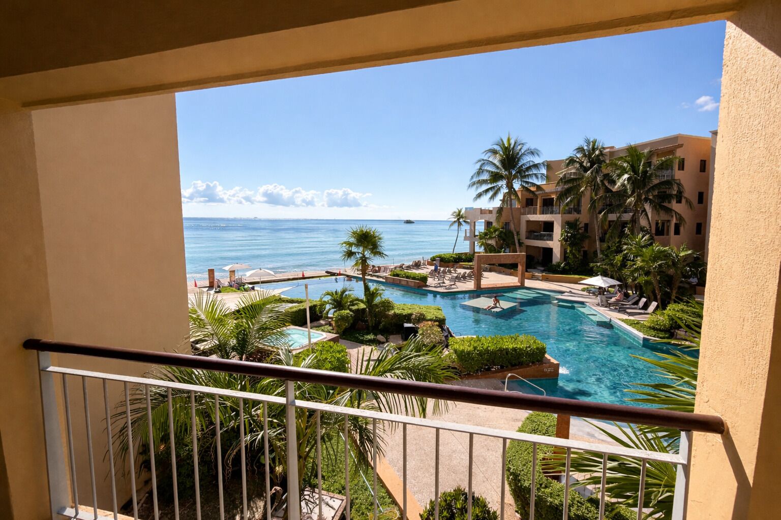 Uitzicht vanaf balkon