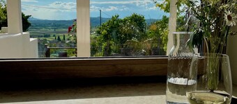 Studio with private terrace, great views and stylish interior in Vipava Valley