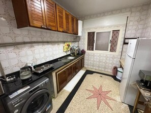 Appartement, 2 chambres, fumeur, balcon | Blanchisserie