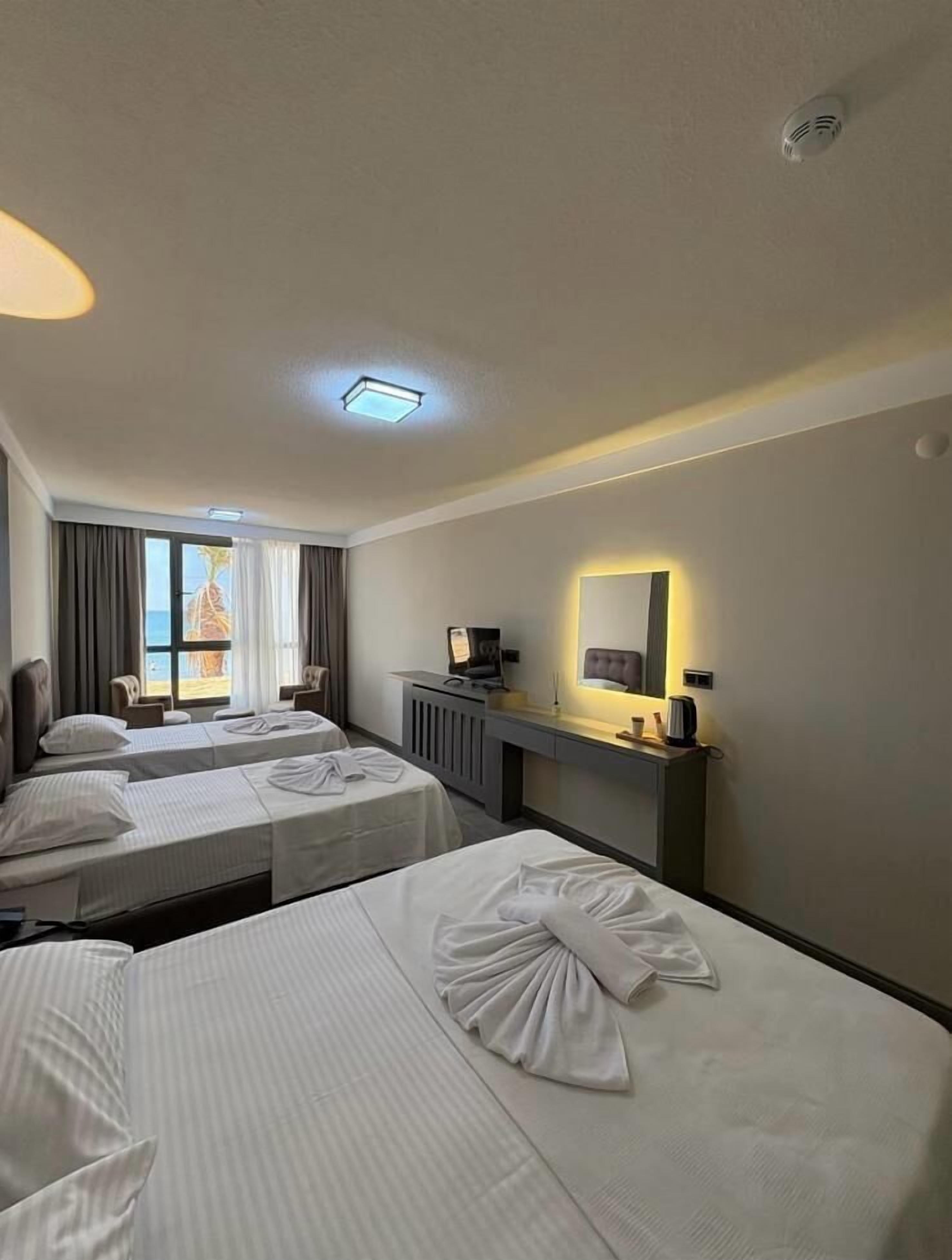 In-room safe, desk, laptop workspace, blackout drapes