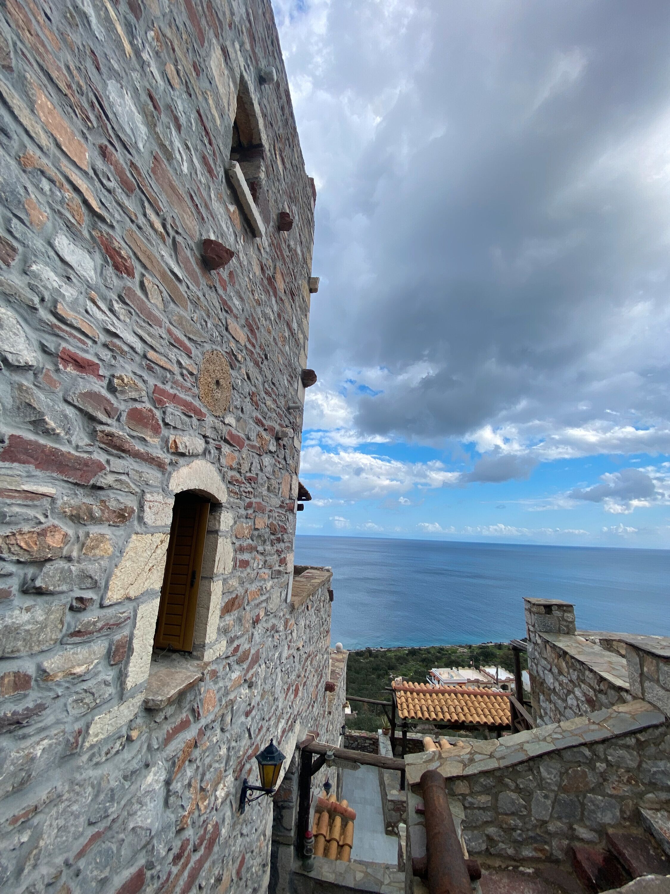 Blick von der Unterkunft