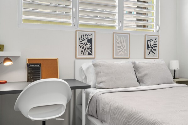 Desk, iron/ironing board, free WiFi, bed sheets