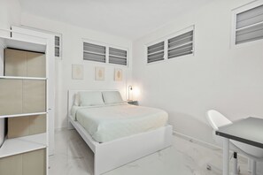 Desk, iron/ironing board, free WiFi, bed sheets
