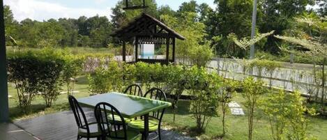 Blick von der Unterkunft