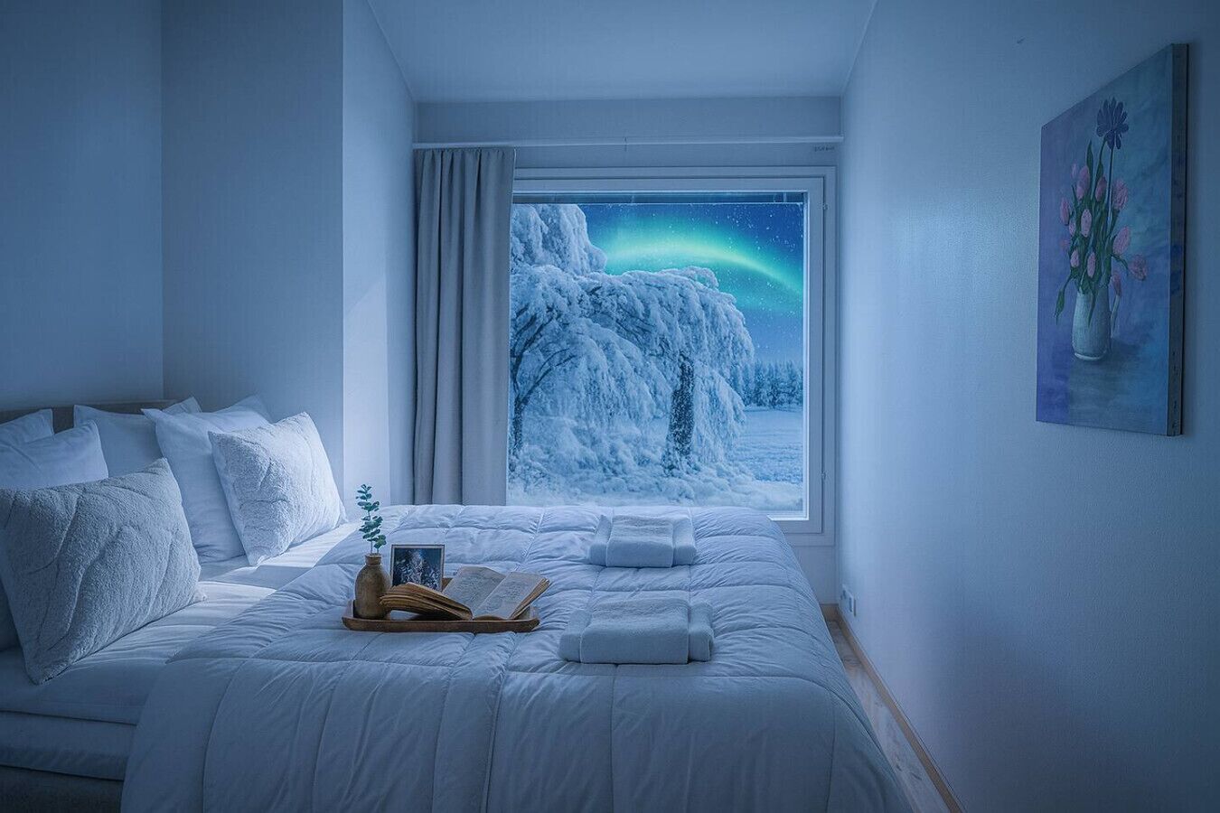 Desk, WiFi, bed sheets