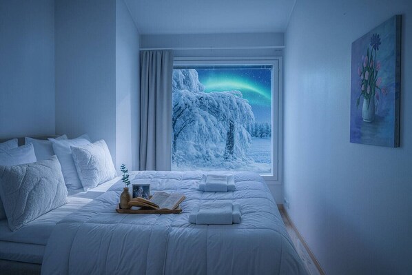 Työpöytä, Wi-Fi, vuodevaatteet