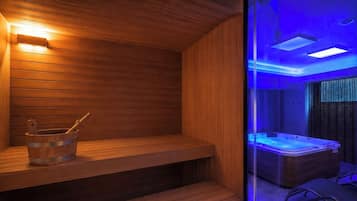 Sauna, vasca idromassaggio, bagno turco