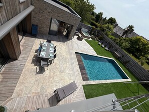 Pool - Villa 'Breizh'ome' with Private Pool, Private Terrace, and Wi-Fi (Saint-Cast-le-Guildo)