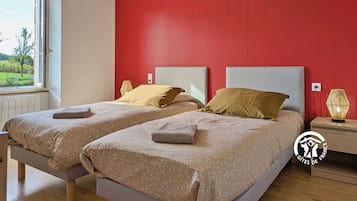 5 chambres, Wi-Fi gratuit, draps fournis