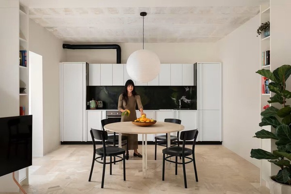 Kitchen and dining areas.