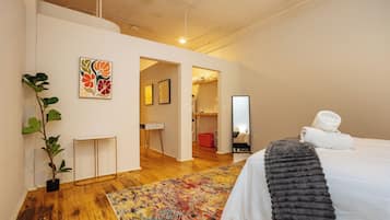 Desk, iron/ironing board, travel crib, free WiFi
