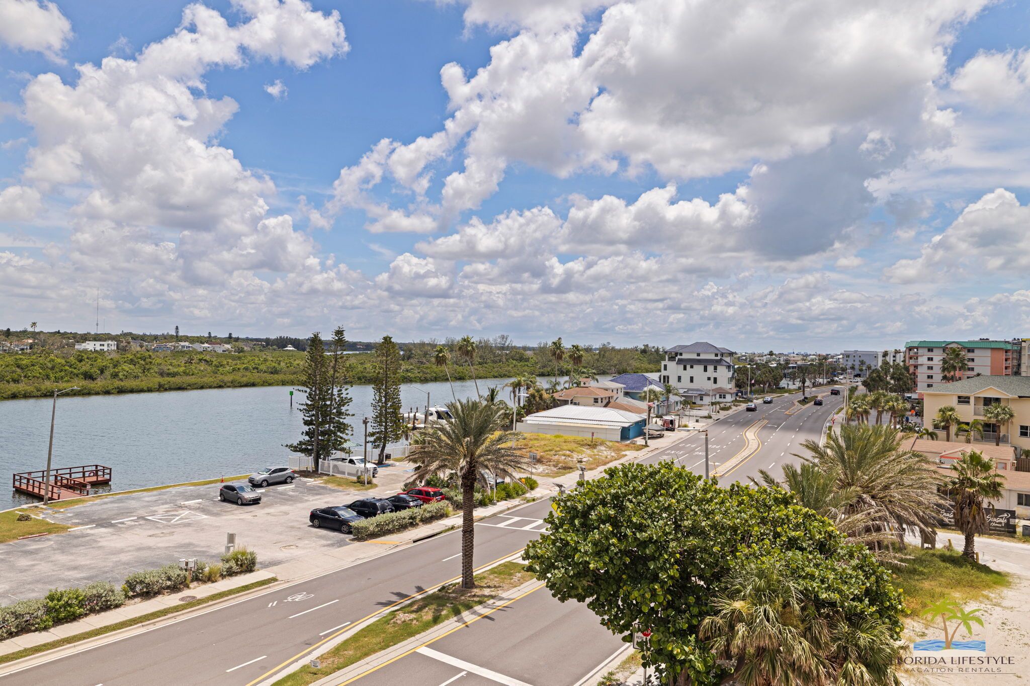 Parkering på området