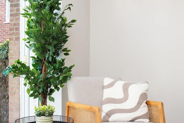 Comfortable seating area perfect for relaxing or working during your stay