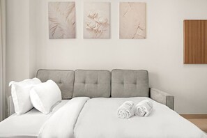 1 غرفة نوم ومكواة/لوح كي وواي فاي وملاءات أسرّة