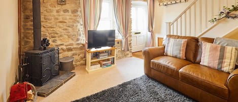 TV, fireplace, offices