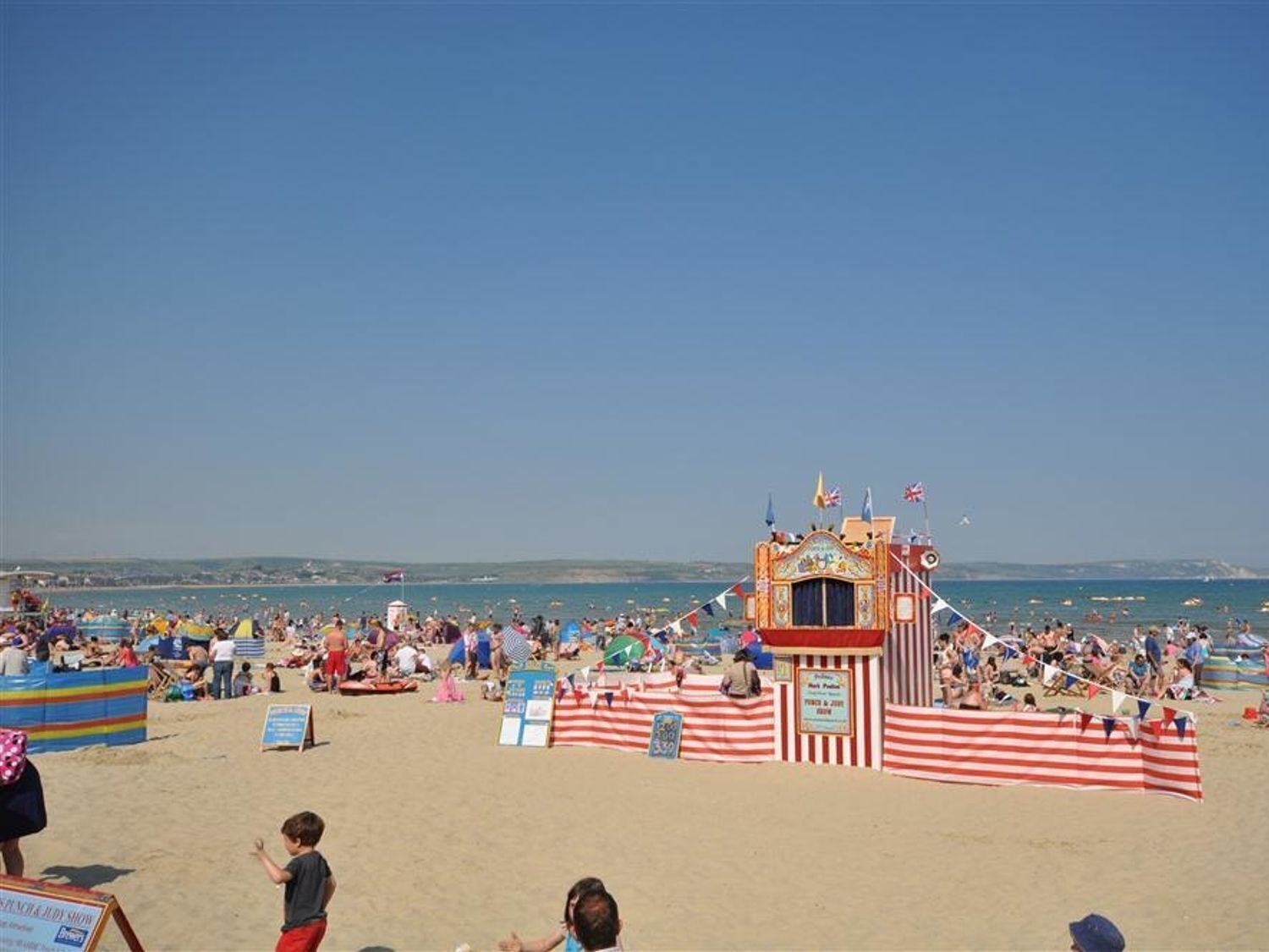 Vlak bij het strand