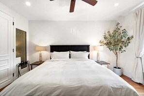 1 غرفة نوم وواي فاي وملاءات أسرّة