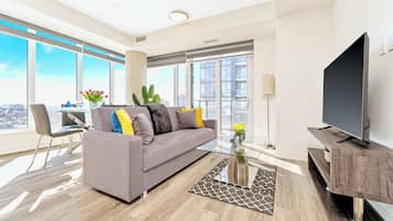 TV, DVD player, offices