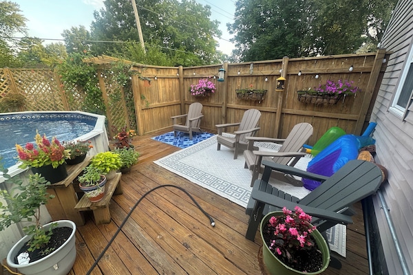 Bain à remous extérieur