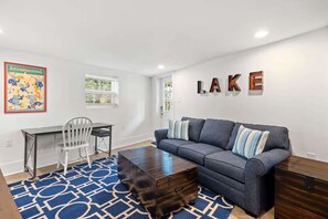 TV, fireplace, offices