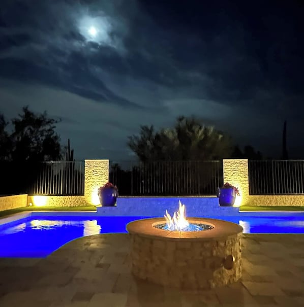 A heated pool