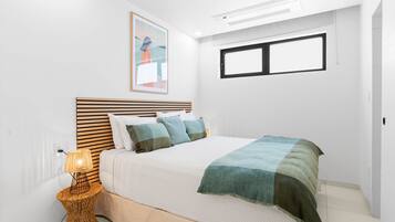 2 bedrooms, in-room safe, iron/ironing board, WiFi