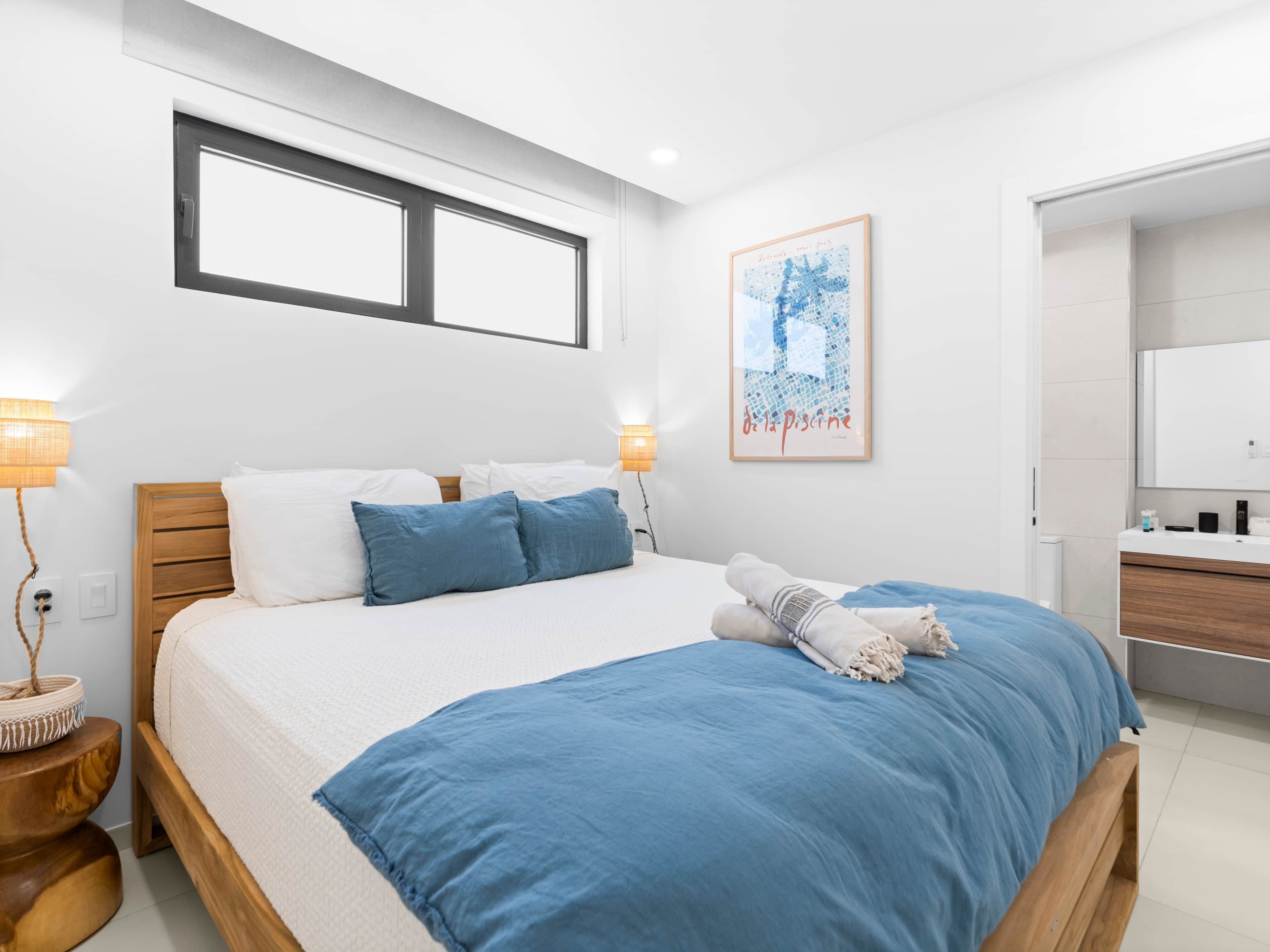 2 bedrooms, in-room safe, iron/ironing board, WiFi