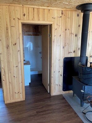 Interior - Private cabin on a private lake. Perfect for relaxing completely off-grid. (Ear falls)