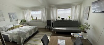 VesiLahti RoofLevel — Chic 1-bedroom apartment with a loft bed and AC in Lahti