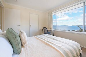 2 bedrooms, iron/ironing board, travel crib, WiFi