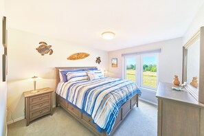 2 bedrooms, desk, travel crib, free WiFi