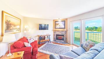 Smart TV, fireplace, printers