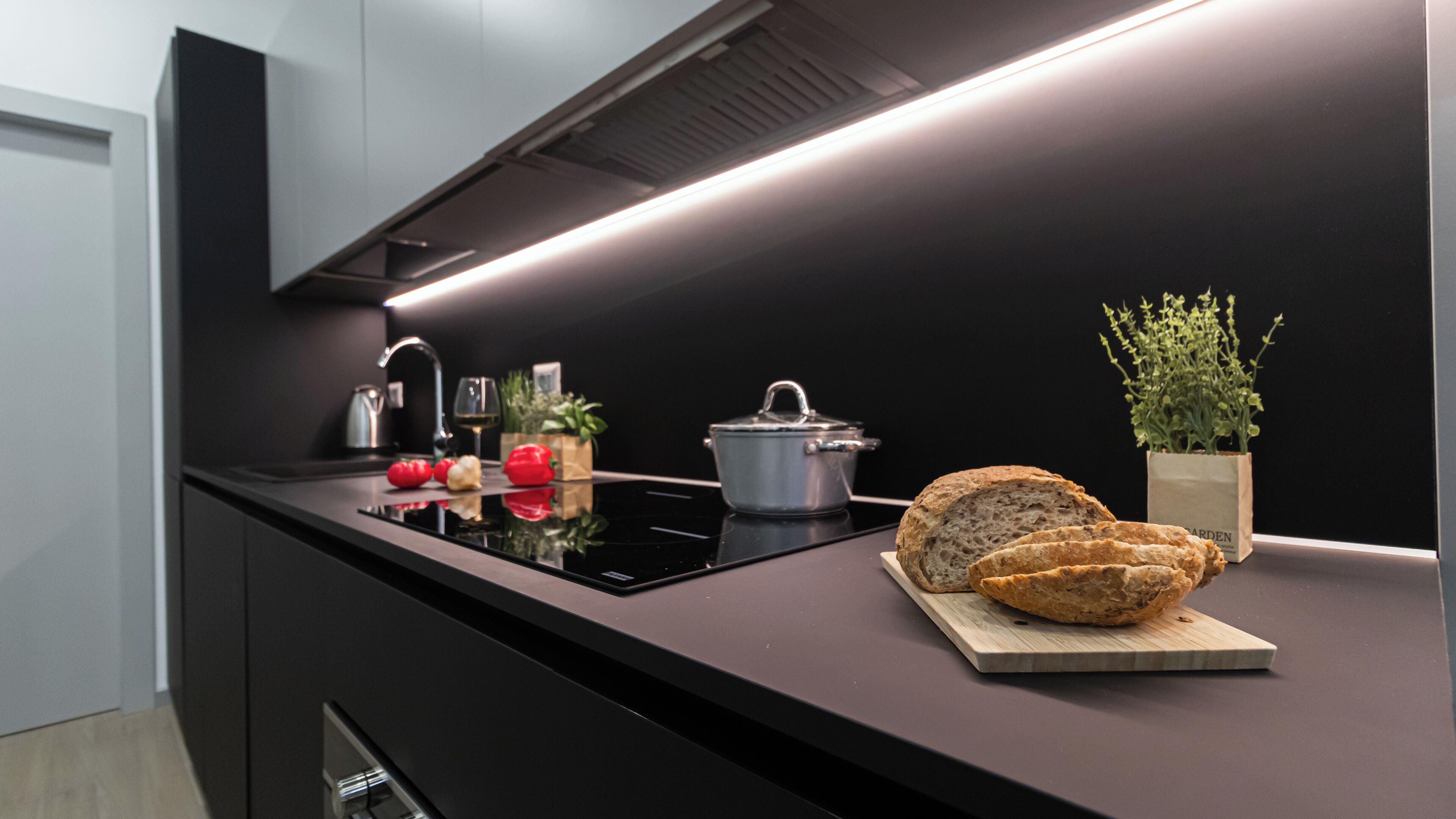 Oven, stovetop, dishwasher, toaster