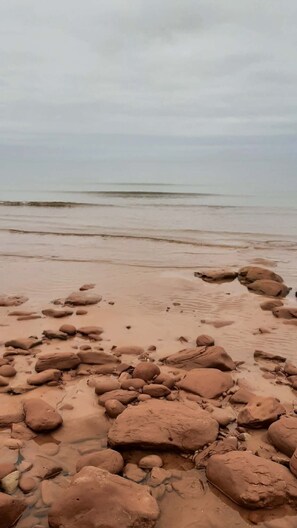 Perto da praia, toalhas de praia 