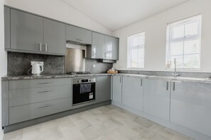 Microwave, oven, stovetop, toaster