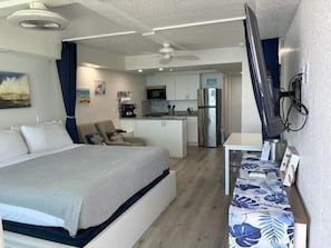 Studio, Balkon, Meerblick | Bügeleisen/Bügelbrett, kostenloses WLAN