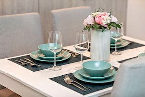 Superior Apartment, Sea View | Private kitchen