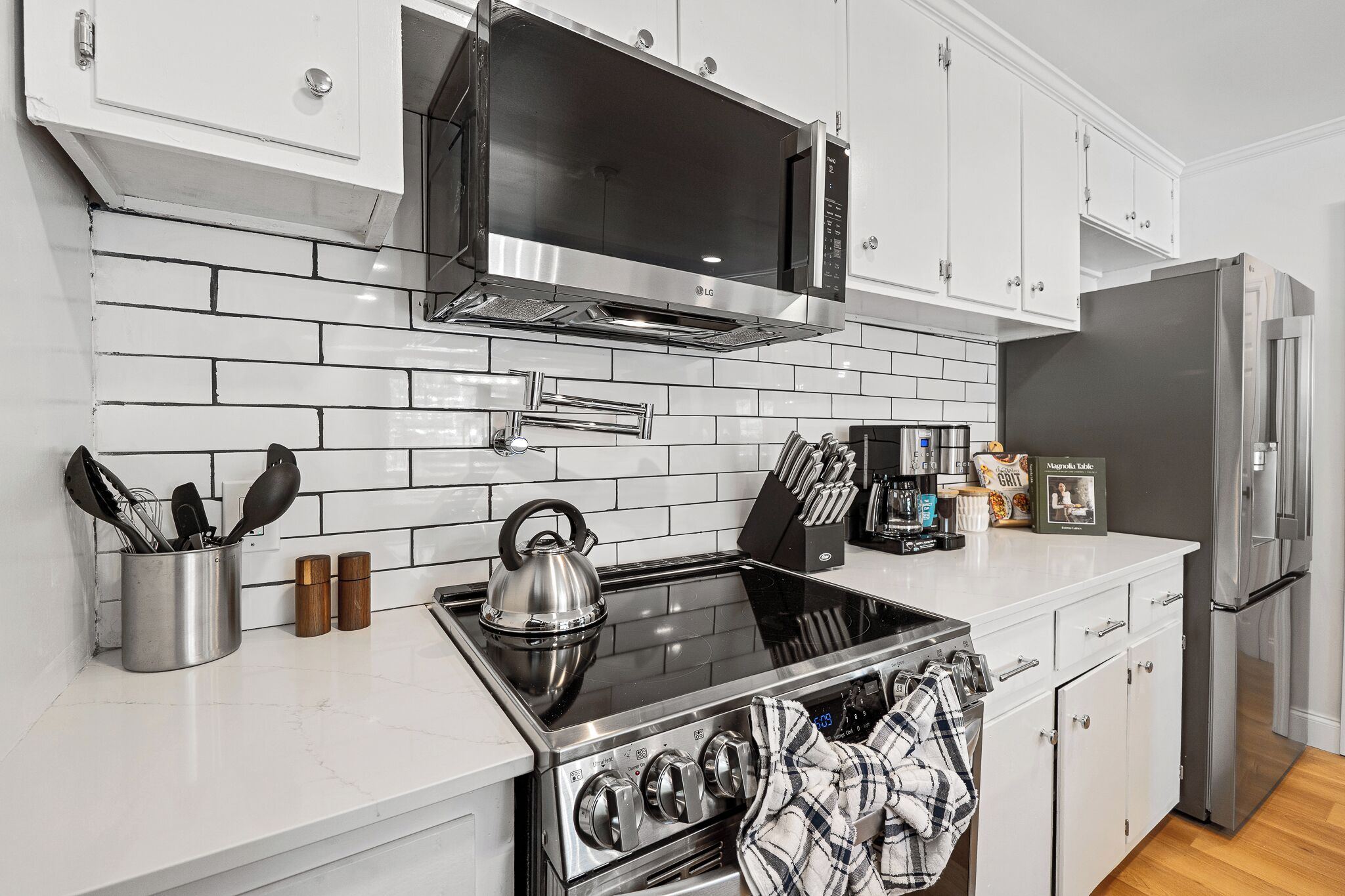 Microwave, oven, stovetop