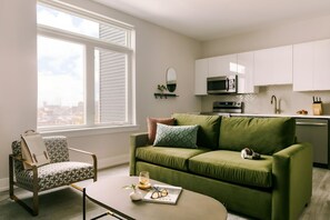 Apartment, 1 Queen Bed with Sofa bed | Living area - Sosuite at The Ovation (Philadelphia)