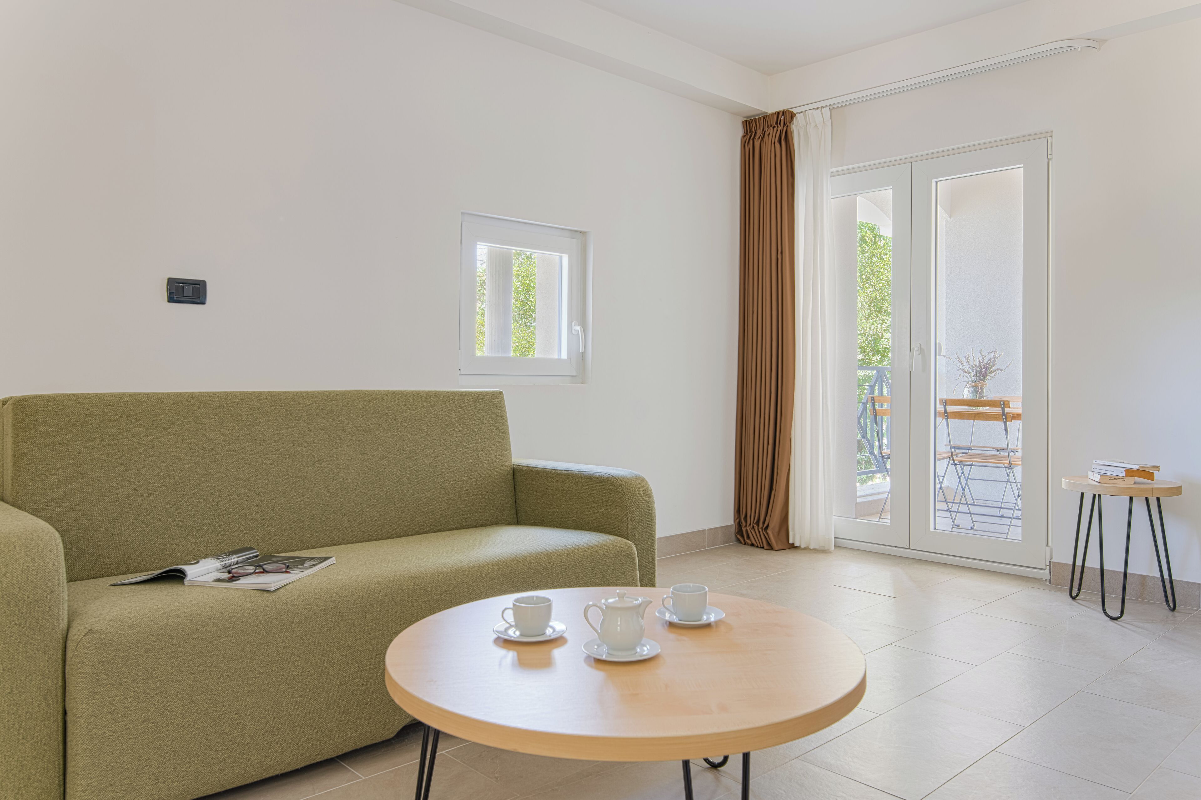 Classic-Suite, Balkon, Parkblick | Wohnbereich