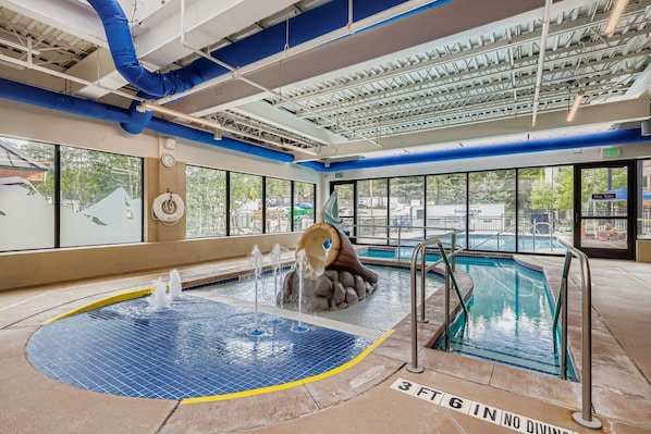 Indoor pool, a heated pool