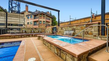 Indoor pool, a heated pool
