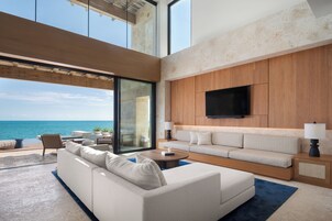 55-inch LED TV with digital channels, books