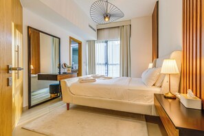 1 غرفة نوم ومكواة/لوح كي وواي فاي مجانًا وملاءات أسرّة