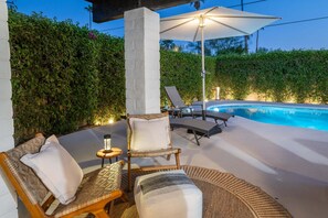 A heated pool