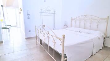 1 makuuhuone, vuodevaatteet